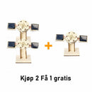 DIY solcelledrevet satellittmodellvitenskapssett i tre