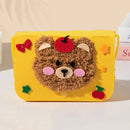 Foreldre-barn håndlaget tegneserie ikke-vevd myntveske messenger bag