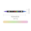 Tofarget akrylmalingspenne med dobbel ende