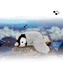 Simuler fuglekall, plysj kjæledyrleketøy, simuleringsfugl med svingende vinger