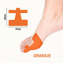 Forhåndskuttet kinesiologitape for korrigering av hallux valgus