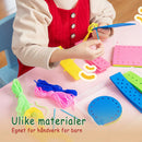 Foreldre-barn håndlaget tegneserie ikke-vevd myntveske messenger bag