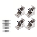 Kraftige sammenleggbare bordbenbeslag med selvlåsende hengsler