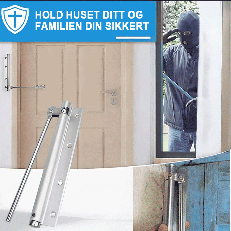 Automatisk dørhengsel med selvlukking