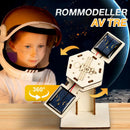 DIY solcelledrevet satellittmodellvitenskapssett i tre