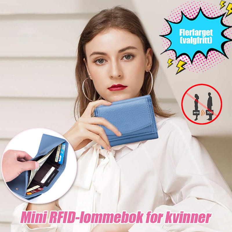 RFID mini lommebok for kvinner