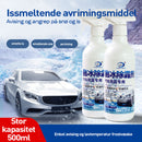 Avriming av bilfrontrute, snøsmeltemiddel, avisningsmiddel