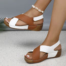 Sandalias ortopédicas súper cómodas con tacón inclinado para mujer