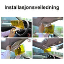 Visirforlengelse for kjøring med antirefleksbeskyttelse for dag og natt