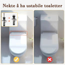 Boltsett for kraftig toalettsetefeste