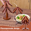 Premium varmebestandige bordskånere i naturlig tre