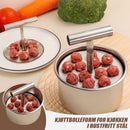 🎁 Kjøttbolleform i rustfritt stål til kjøkken