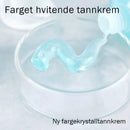 Farget hvitende tannkrem