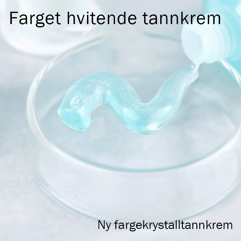 Farget hvitende tannkrem
