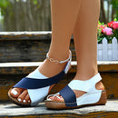 Sandalias ortopédicas súper cómodas con tacón inclinado para mujer