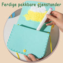 Foreldre-barn håndlaget tegneserie ikke-vevd myntveske messenger bag