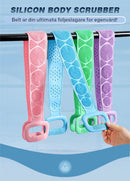 Skrubbebørste i silikon til badebeltet