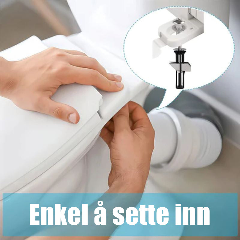 Boltsett for kraftig toalettsetefeste