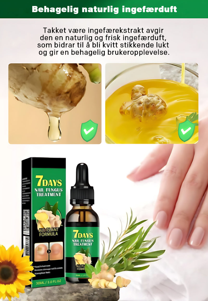 Neglepleie med ingefær