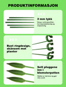 Hageblomster Blomsterstøtte Enkelstangstøtte