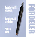 🌟 Brukervennlig 2-i-1 øyenbrynsblyant