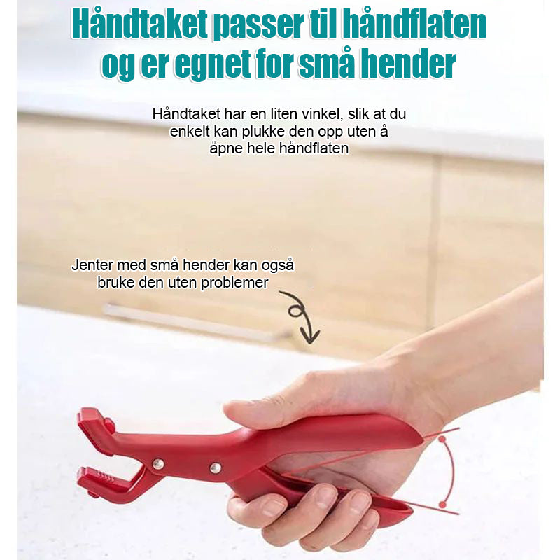 Multifunksjons anti-skald klips for kjøkkenskålholder