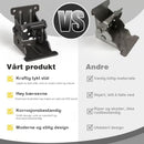 Kraftige sammenleggbare bordbenbeslag med selvlåsende hengsler