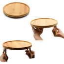 Sofaarmlen med sidebord i tre