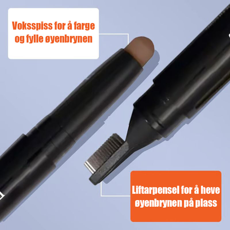 🌟 Brukervennlig 2-i-1 øyenbrynsblyant