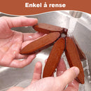 Premium varmebestandige bordskånere i naturlig tre