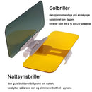 Visirforlengelse for kjøring med antirefleksbeskyttelse for dag og natt