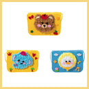 Foreldre-barn håndlaget tegneserie ikke-vevd myntveske messenger bag