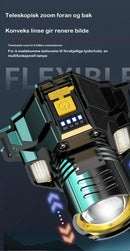 Oppladbar sensorstyrt hodelykt