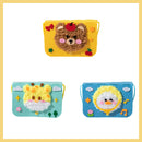 Foreldre-barn håndlaget tegneserie ikke-vevd myntveske messenger bag