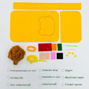 Foreldre-barn håndlaget tegneserie ikke-vevd myntveske messenger bag