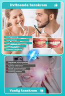 Farget hvitende tannkrem