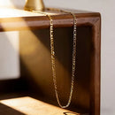 Elegant smykkesett i 18 karat gull – 2 deler: armbånd og halskjede for menn og kvinner