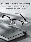 Ultralette presbyopiske briller mot blåfarge