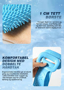 Skrubbebørste i silikon til badebeltet