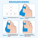 Forhåndskuttet kinesiologitape for korrigering av hallux valgus