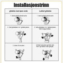 Avtakbar glidelås (6 stk)