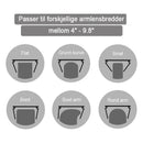 Sofaarmlen med sidebord i tre