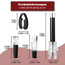 Luftpumpekorketrekker for fjerning av kork