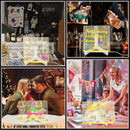 Gjør-det-selv lysende, viskelig, gjennomsiktig tegnebrettsett