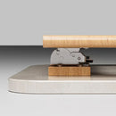 Kraftige sammenleggbare bordbenbeslag med selvlåsende hengsler