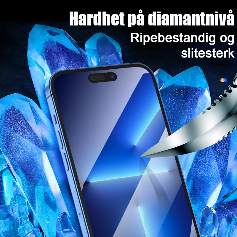 For iPhone Støvtett og krympefri herdet film + støvfritt filmverktøy