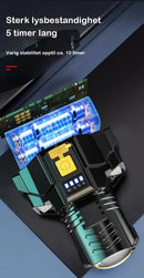 Oppladbar sensorstyrt hodelykt