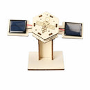 DIY solcelledrevet satellittmodellvitenskapssett i tre