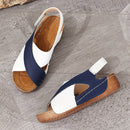 Sandalias ortopédicas súper cómodas con tacón inclinado para mujer