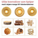 Kraftig sett med treskjæringsskiver